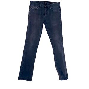 Obey Propaganda Skinny Straight Leg Button Front Jeans Size 32